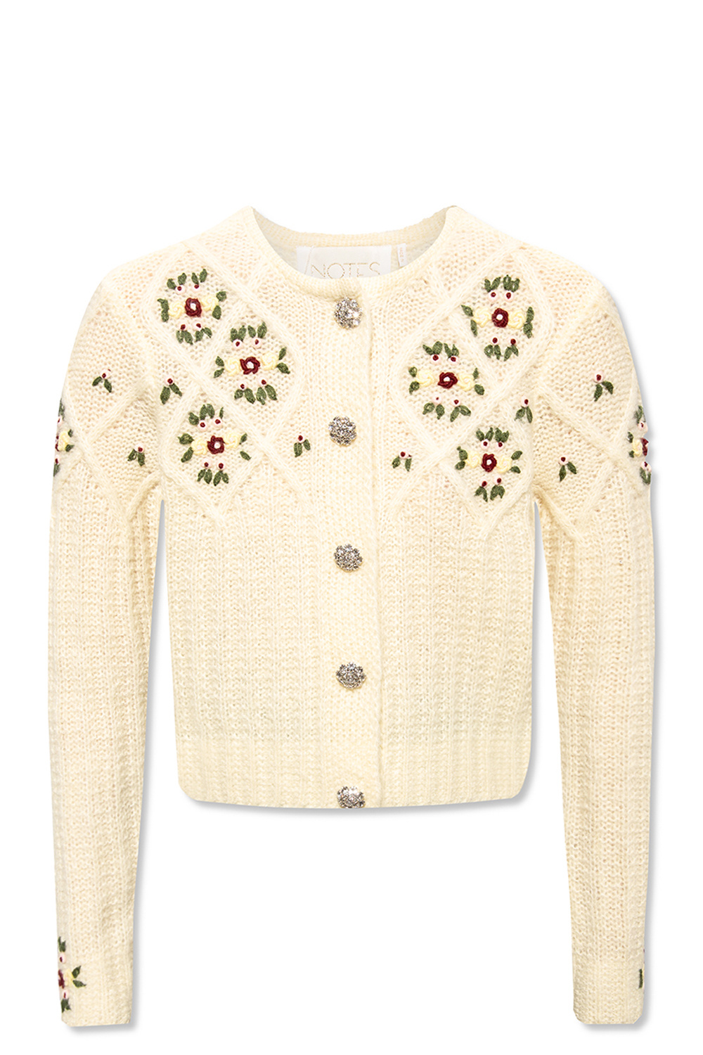 GenesinlifeShops Canada - Cream 'Cherry' cardigan Notes Du Nord